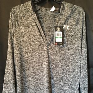 NWT Under Amour long sl/ HEAT GEAR/Hoodie L